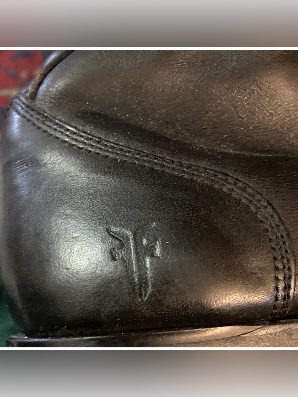 VTG Frye Black Leather Campus Lace Up Tall Boots 77180 1994 Women's Size 7.5 - Picture 8 of 8